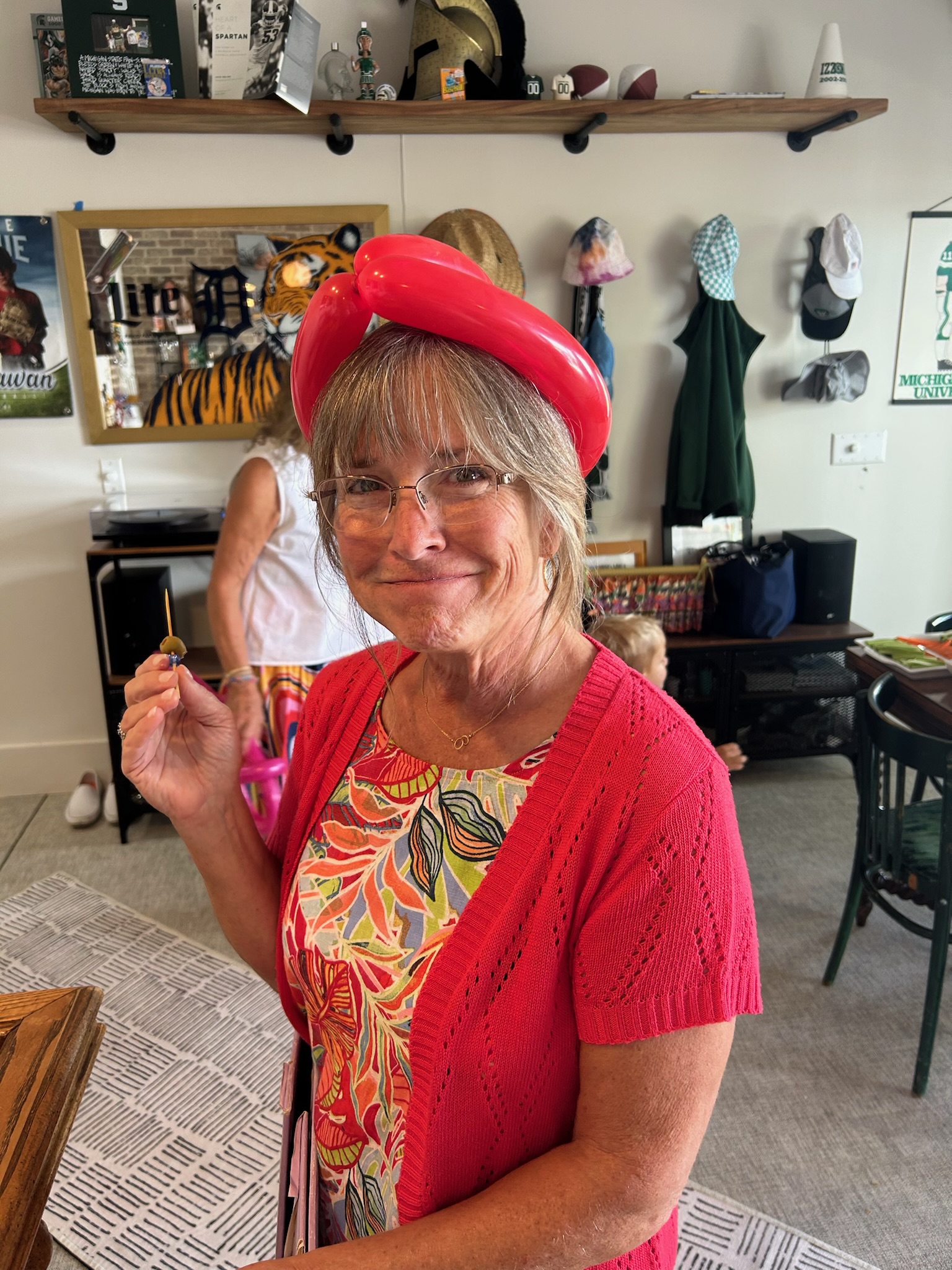 Michele at the family reunion